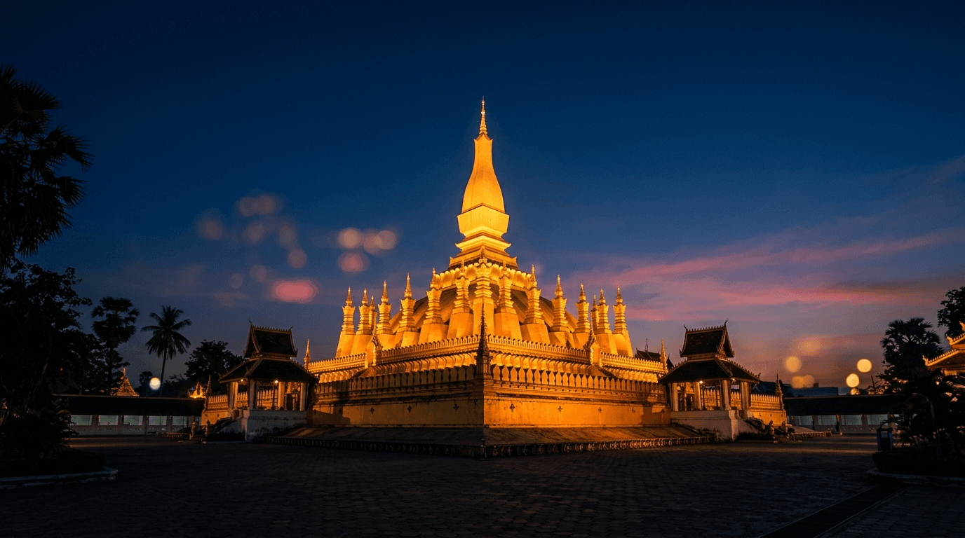Laos โ iconic landmark hero, Eurovision Asia 2026