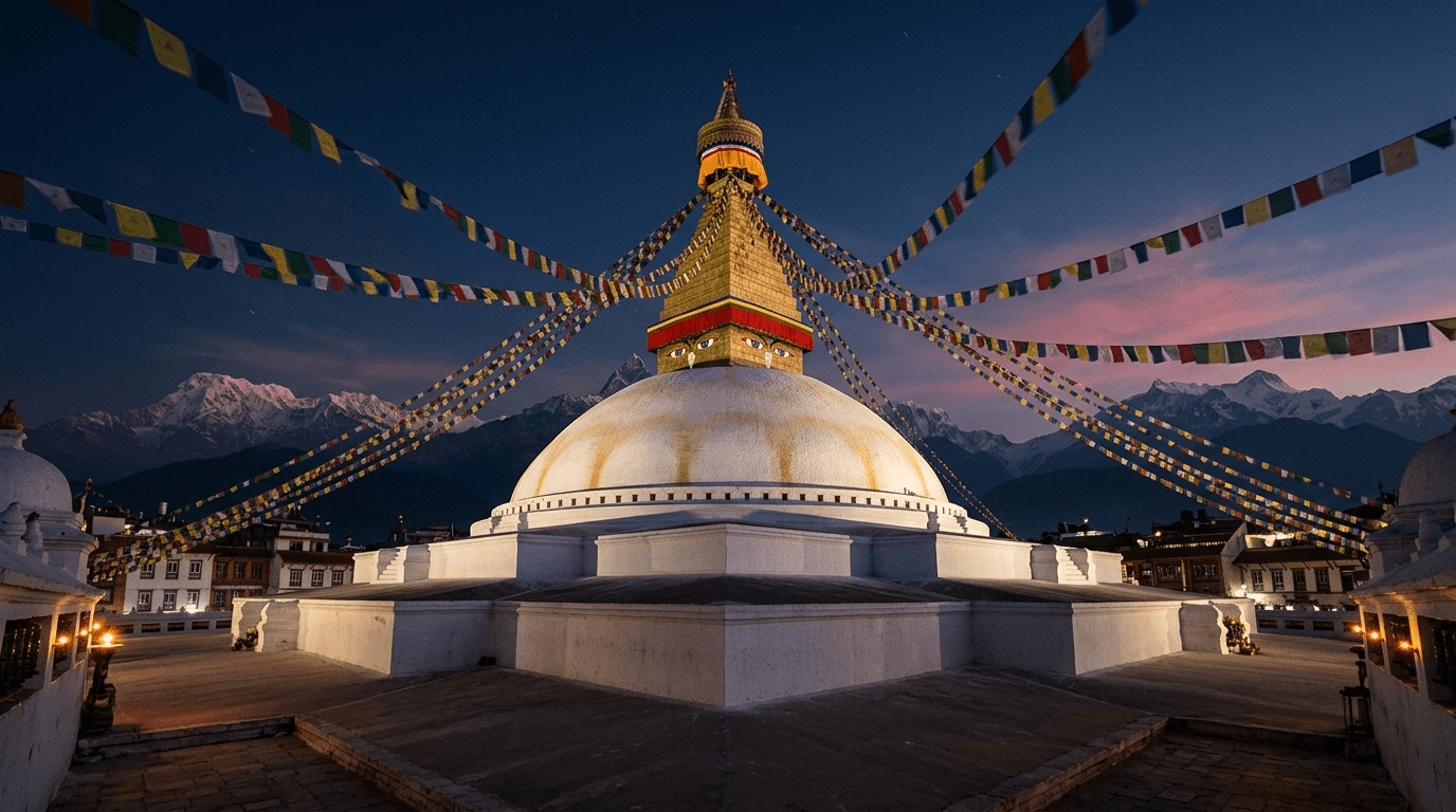 Nepal โ iconic landmark hero, Eurovision Asia 2026