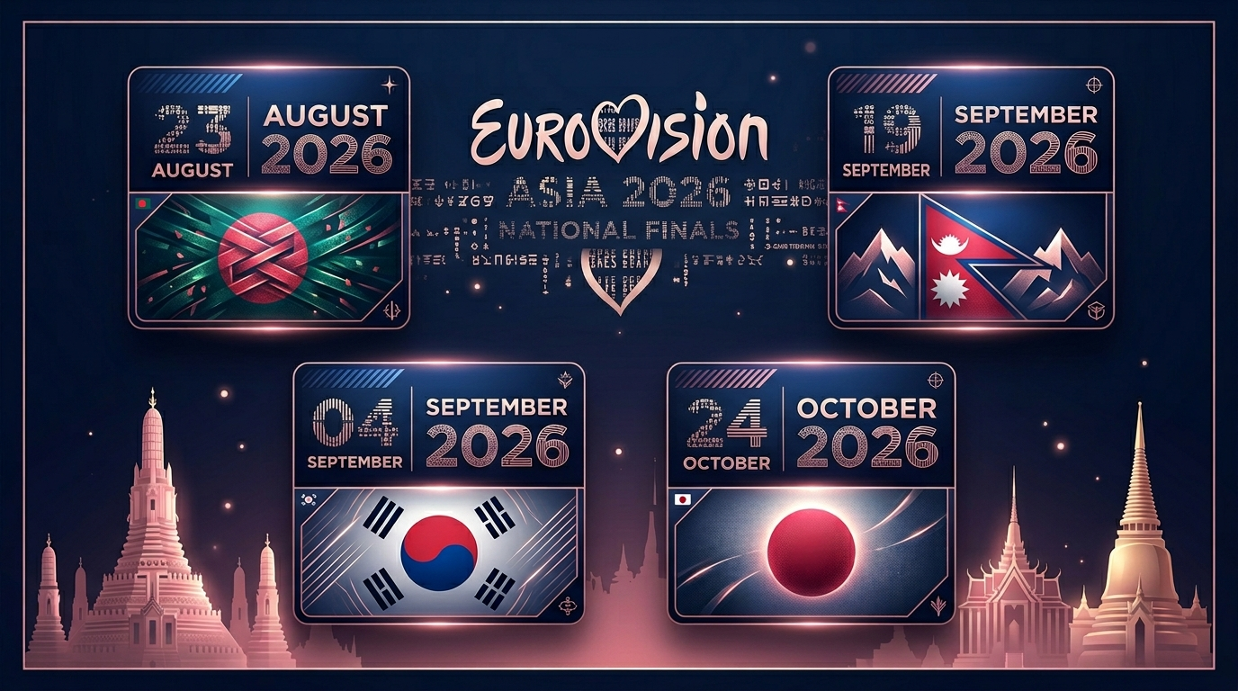 Key confirmed Eurovision Asia 2026 national-final dates