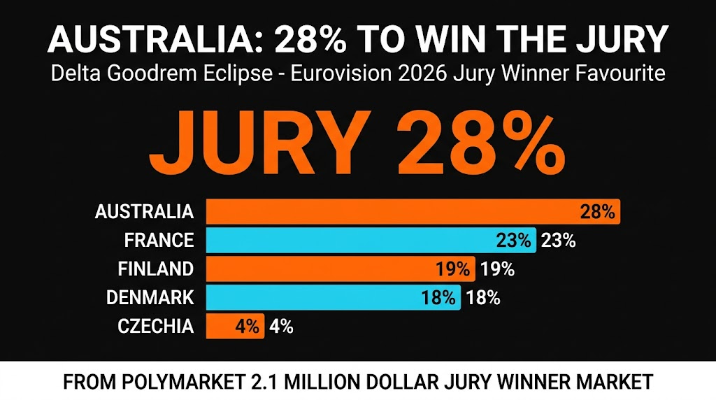 Australia's Delta Goodrem Won The SF2 Jury Show — Why Her Jury-Winner Sub-Market Is Cleaner Value Than The Outright Grand Final Price