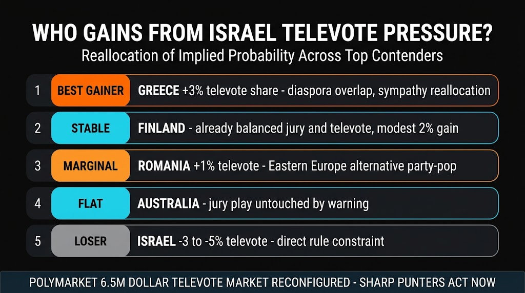 Eurovision 2026 televote beneficiaries from EBU Israel warning impact