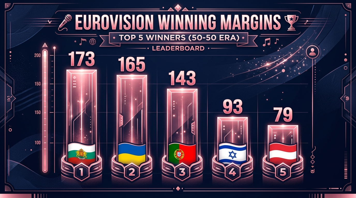 Winning-margin leaderboard 50/50 era