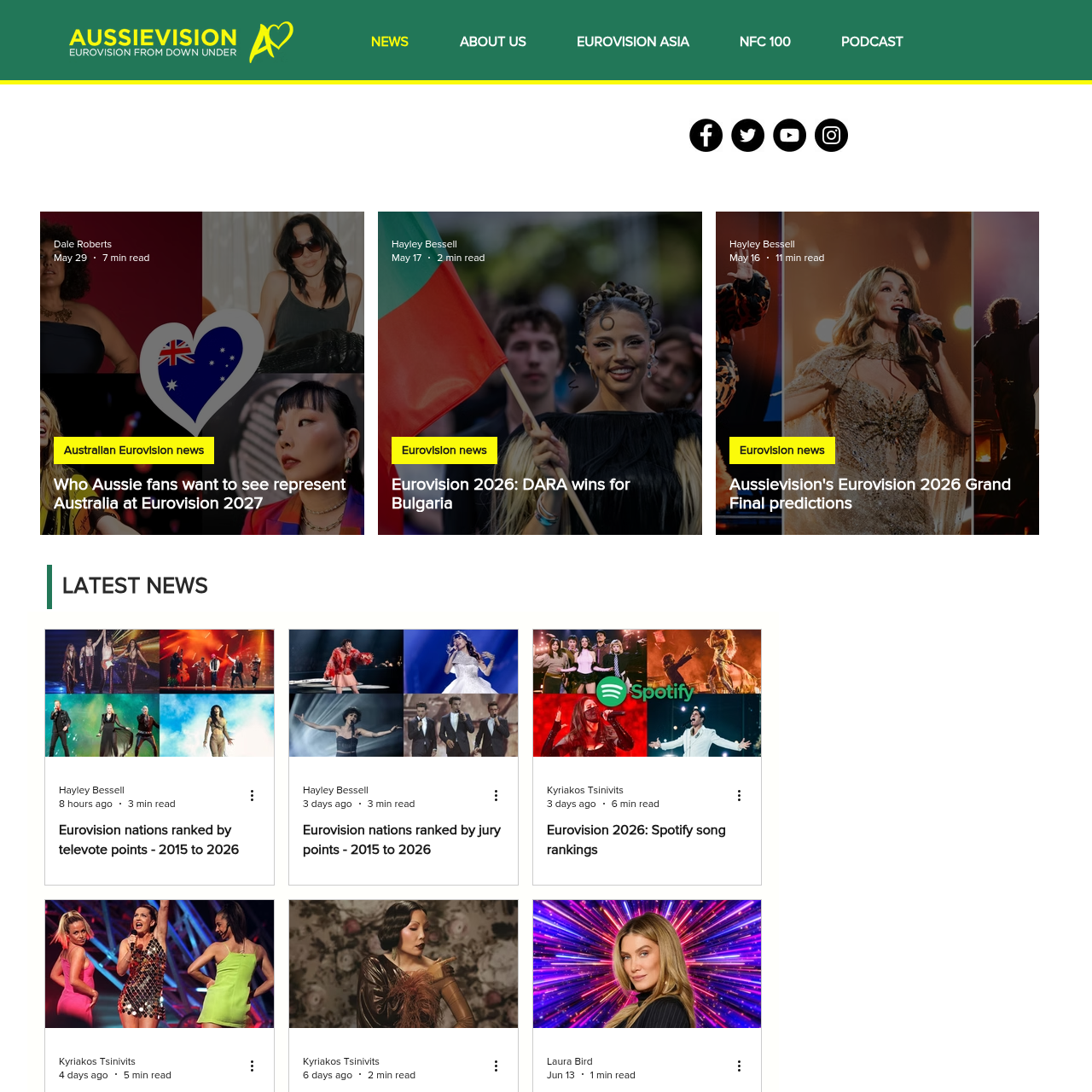 Aussievision Eurovision archive