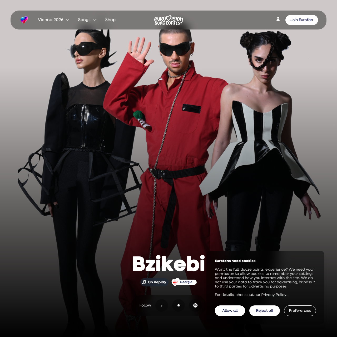 Bzikebi official Eurovision 2026 press photo - Georgia On Replay