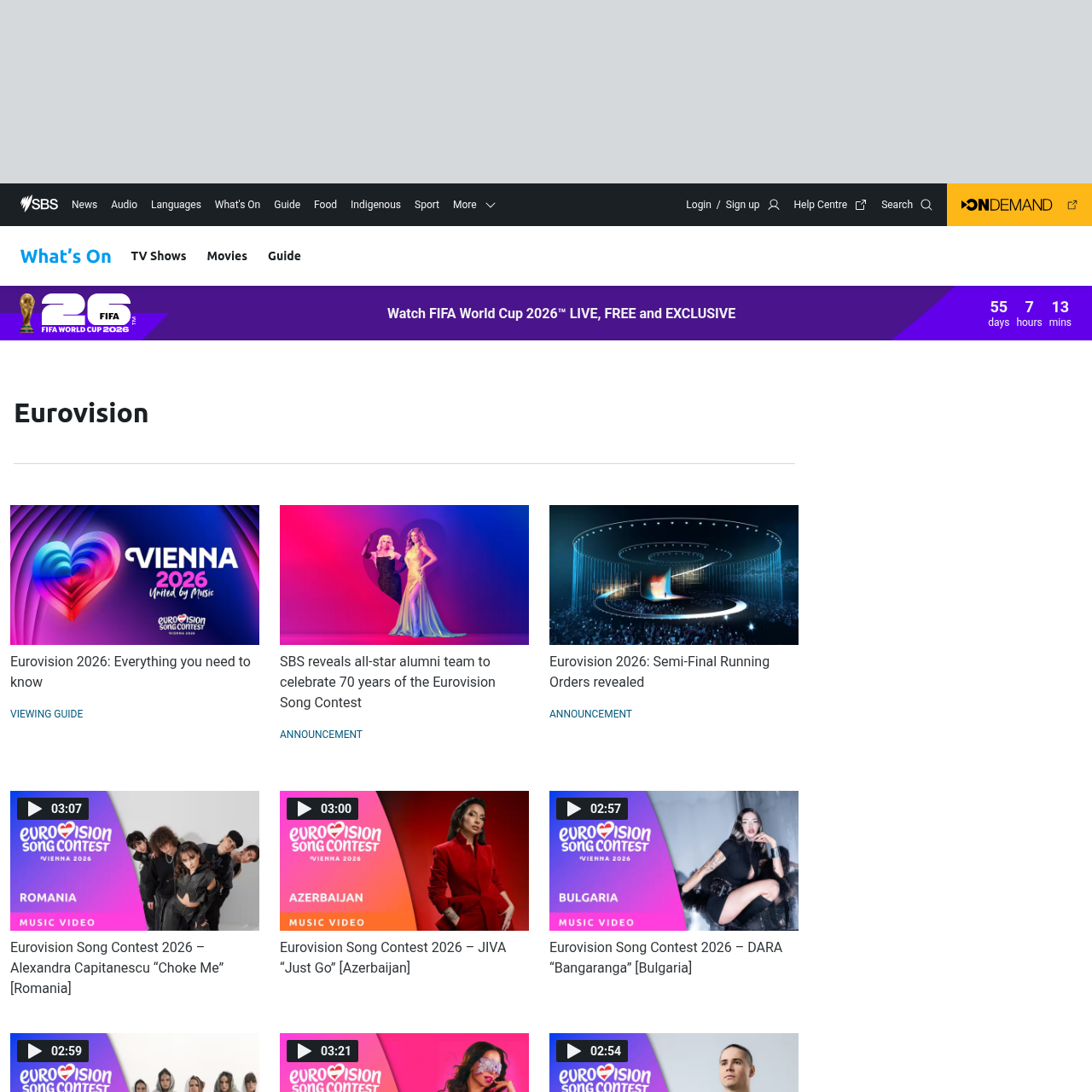 SBS Eurovision 2026 viewing guide for Australia