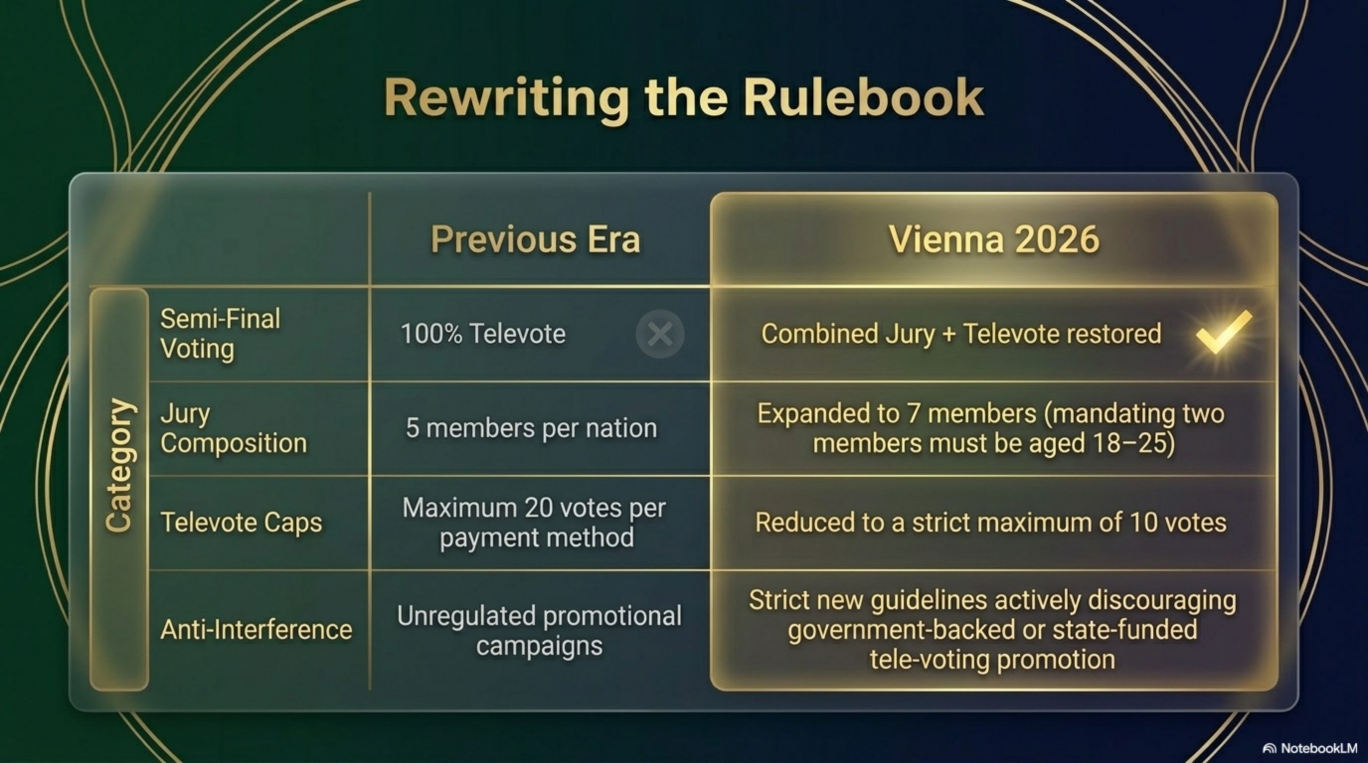 Eurovision 2026 Vienna production team and hosting slide