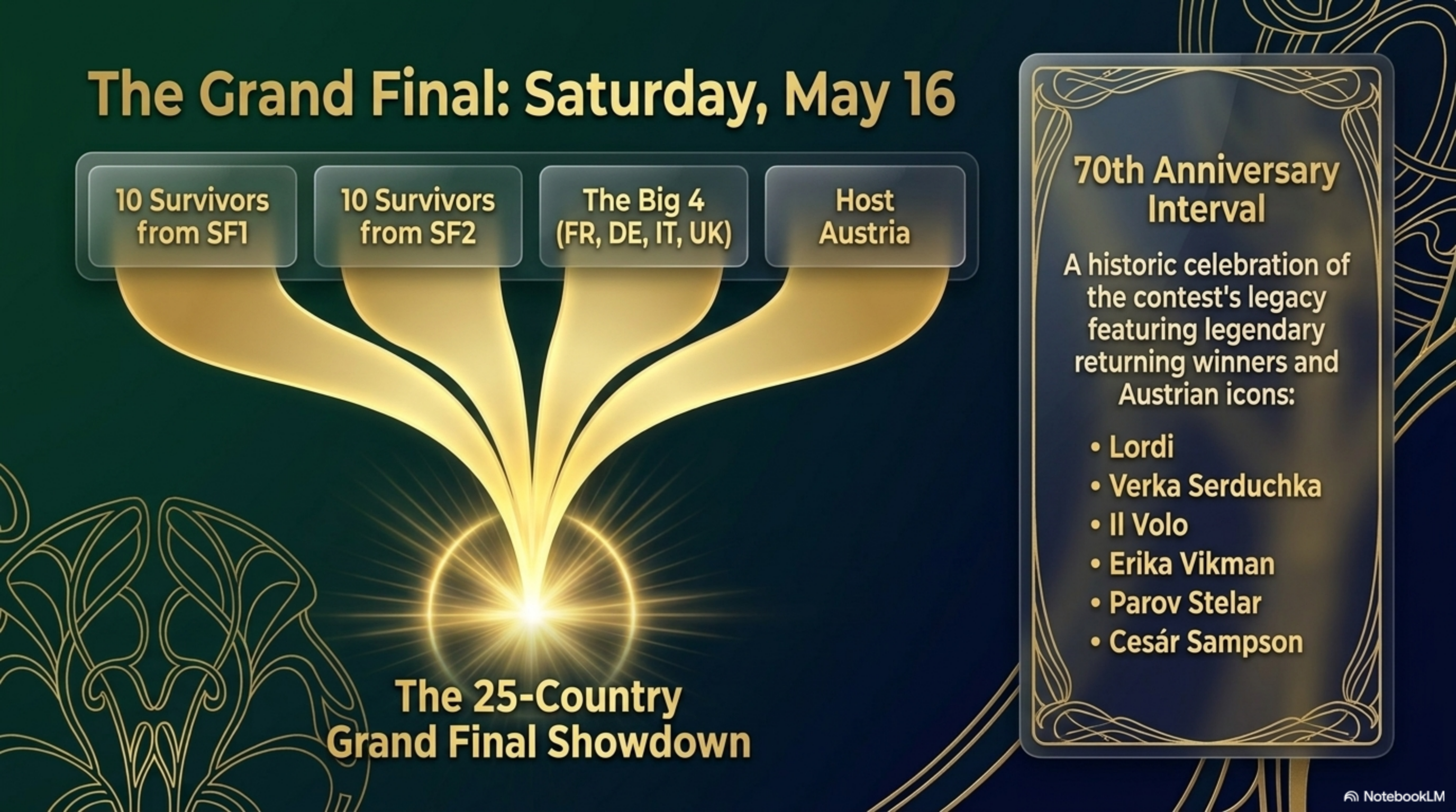 Eurovision 2026 contest schedule overview