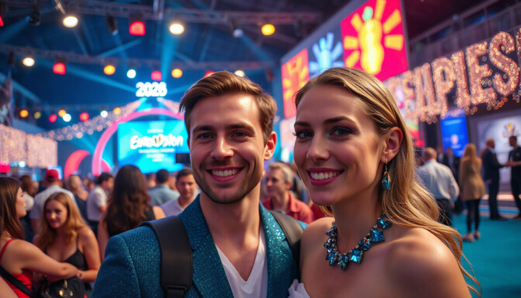Experience the Bold Splash of Eurovision's 2026 Turquoise Carpet